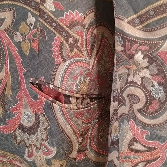 Silk Southwest Print Blazer - Picture 3 of 11